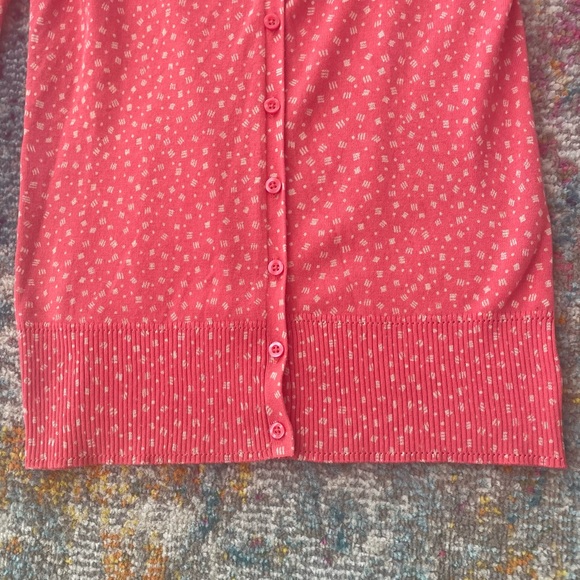Pink & Cream Polka Dot Cardigan Medium - Picture 4 of 6